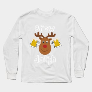 Brew-Dolph Reindeer Long Sleeve T-Shirt